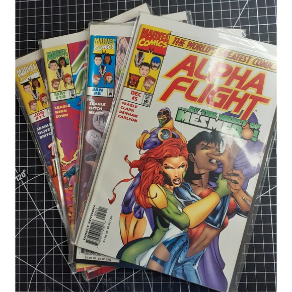 Alpha Flight (vol 2) Lot #5, #6, #10, $11 (1998) - Picture 1 of 5